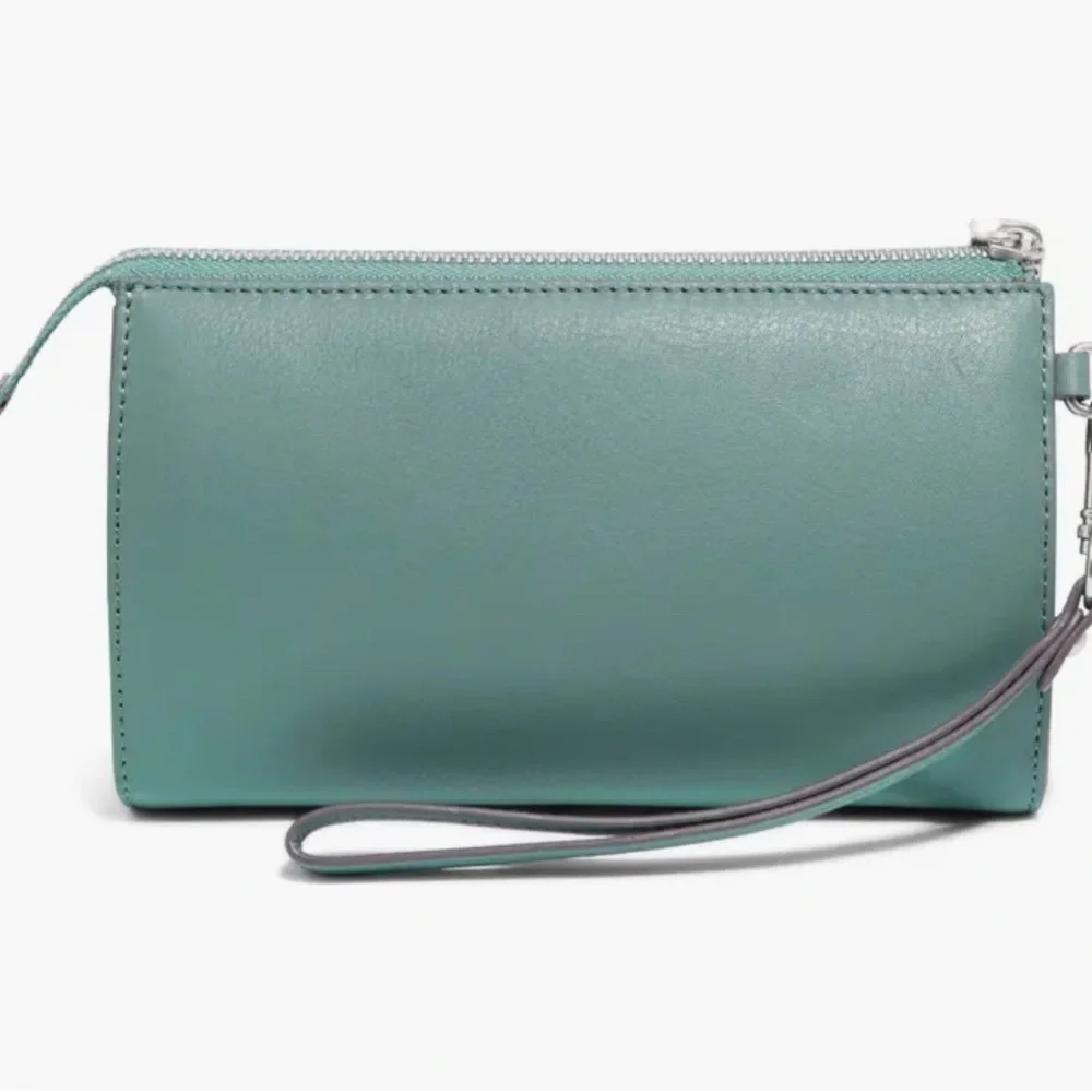Aimee Kestenberg Saddle Up Leather Wristlet Moss Green